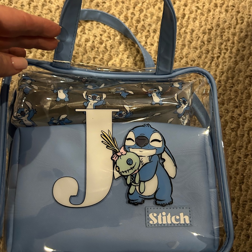 Stitch Blue Transparent Tote Bag